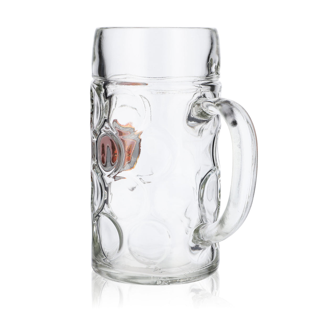 Paulaner beer mug - 1.0 l Punktseidel tankard with calibration mark for catering – View 5
