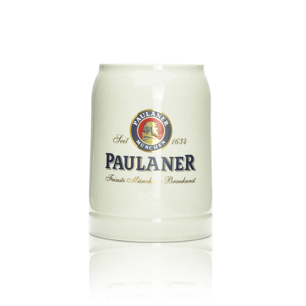 Paulaner clay jug beer glass - 0.5 l tankard Seidel brewery glasses with calibration mark for catering