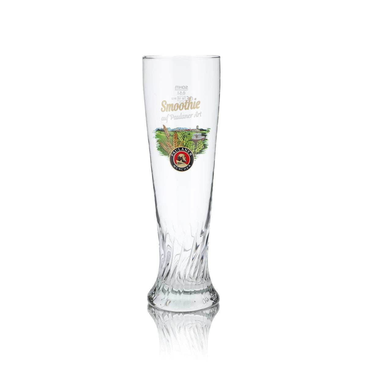 Paulaner wheat beer glass 0.5l Hefweizen glasses Smoothie short vacation edition