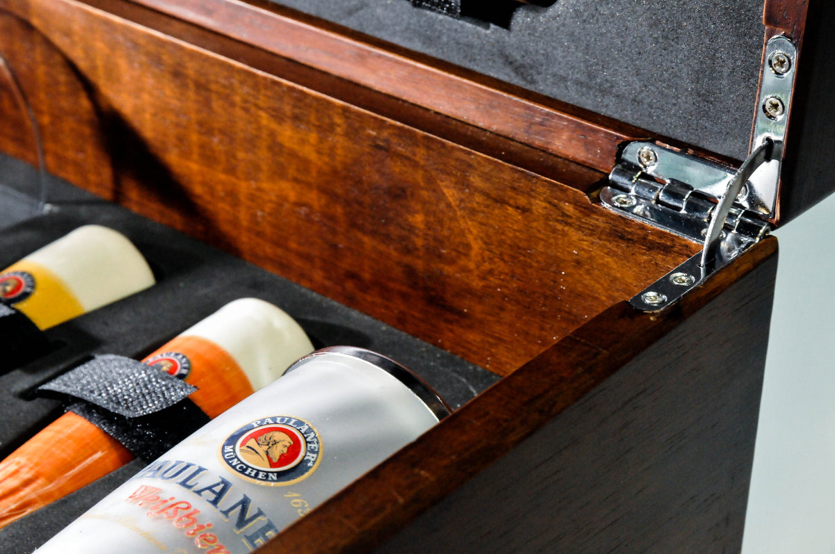 Paulaner Weissbier Grill Set Barbecue Cutlery 12-piece real wood case – View 6