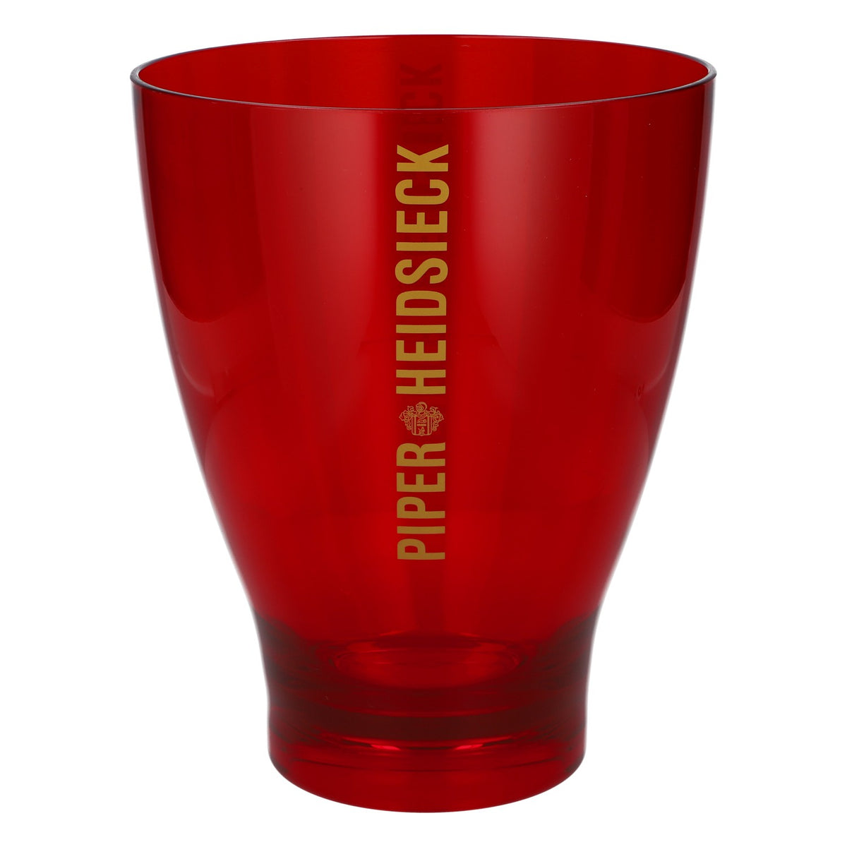 Piper-Heidsieck Champagne Bottle Cooler Ice Bucket, Acrylic, Red, Transparent