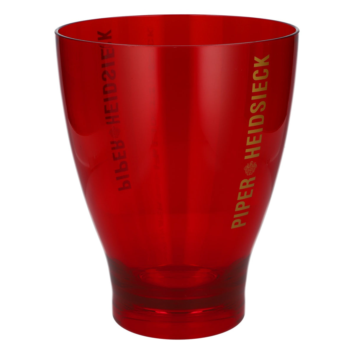 Piper-Heidsieck Champagne Bottle Cooler Ice Bucket, Acrylic, Red, Transparent – View 2