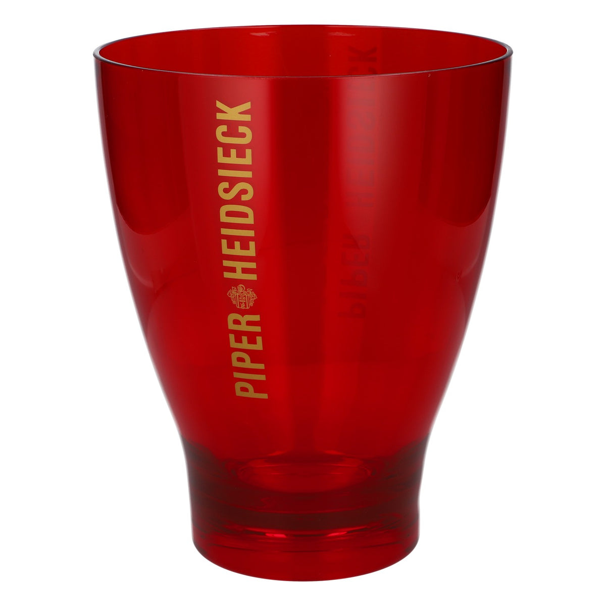 Piper-Heidsieck Champagne Bottle Cooler Ice Bucket, Acrylic, Red, Transparent – View 3