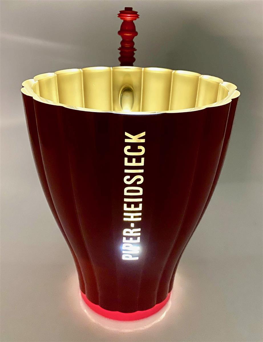 Piper-Heidsieck Champagne LED Rechargeable Bottle Cooler Ice Cube Tray Single Red – View 2