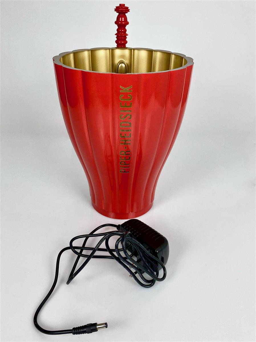 Piper-Heidsieck Champagne LED Rechargeable Bottle Cooler Ice Cube Tray Single Red – View 9