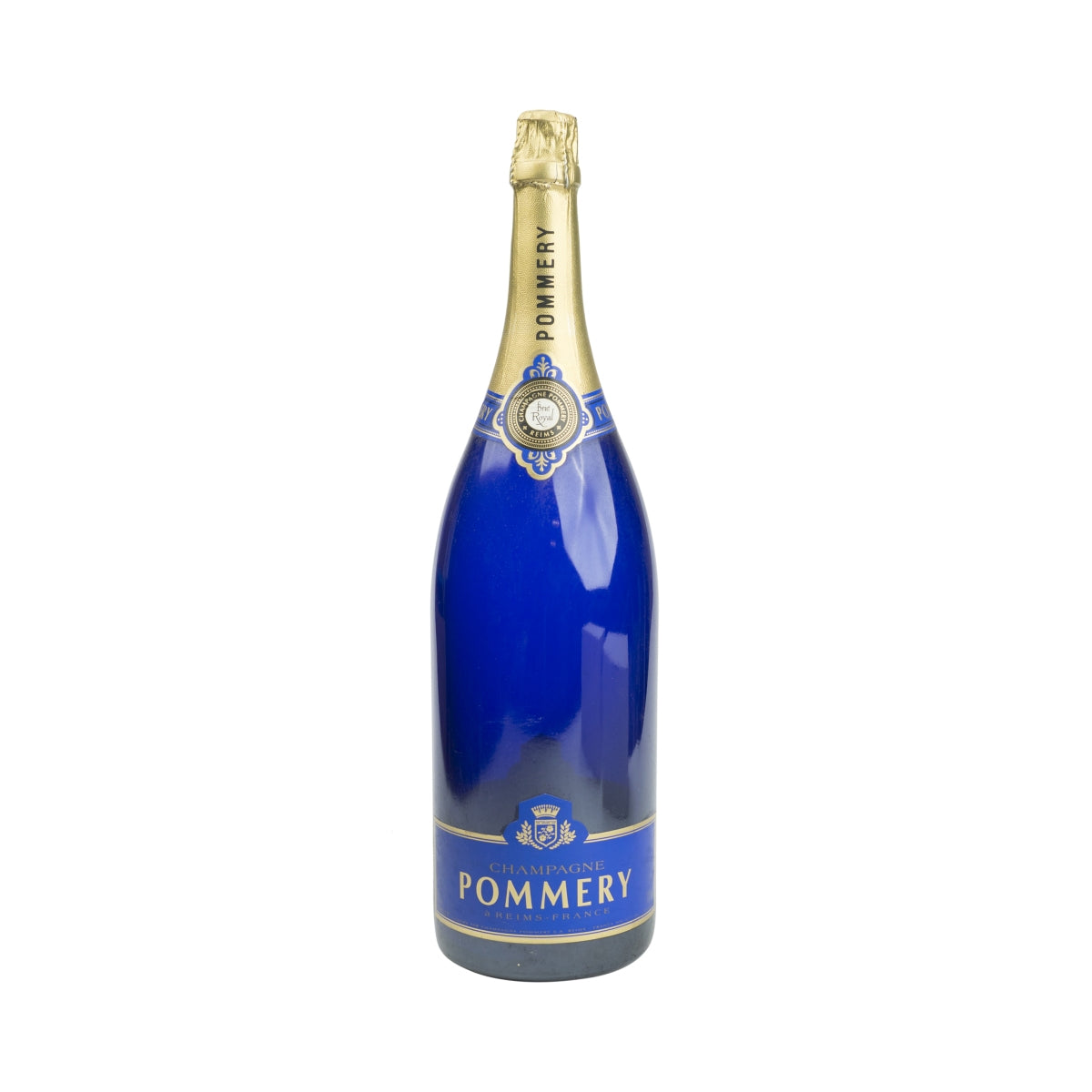 Pommery Champagne 3l Show Bottle Brut Royal EMPTY Decorative Empty Dummy Bar – View 3