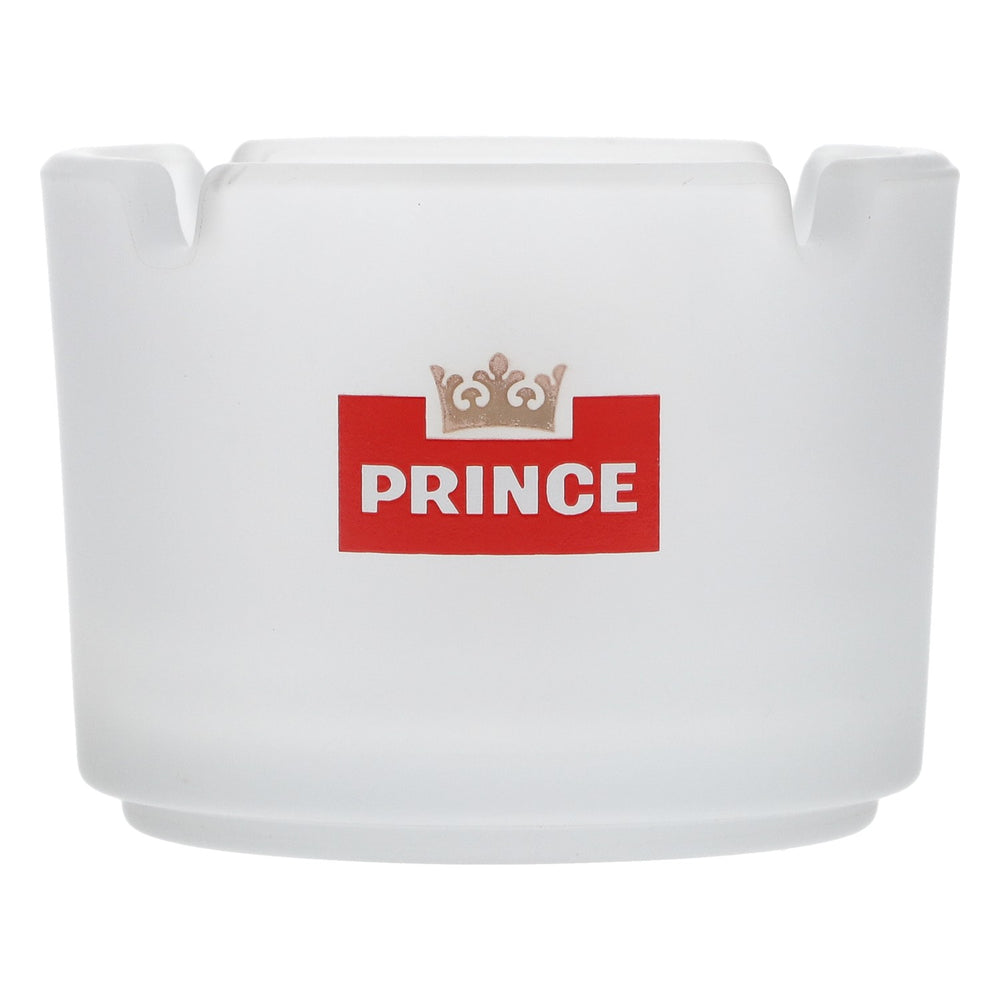 Prince Denmark Glass Ashtray, Satin Finish, Round, Tobacco