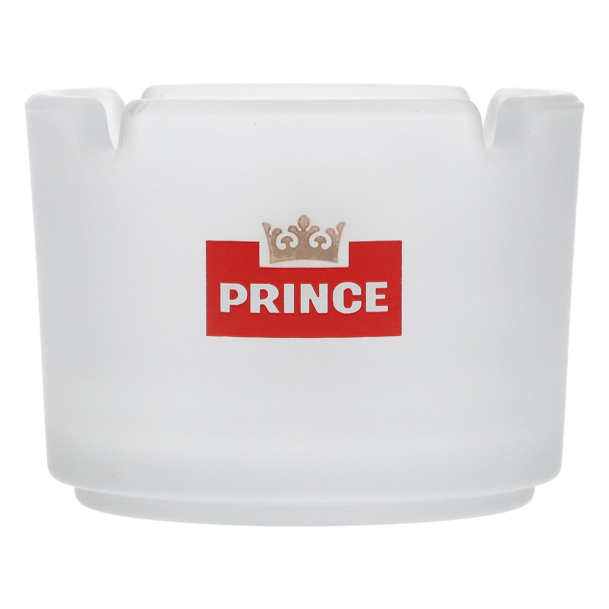 Prince Denmark Glass Ashtray, Satin Finish, Round, Tobacco