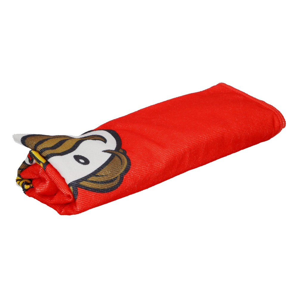 Pringles Towel 140x70cm Red – Iconic Mr. P Beach Towel, Bath Towel, Fan Merchandise