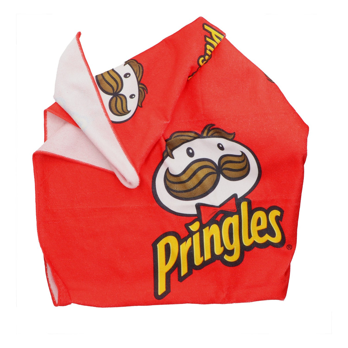 Pringles Towel 140x70cm Red – Iconic Mr. P Beach Towel, Bath Towel, Fan Merchandise – View 2