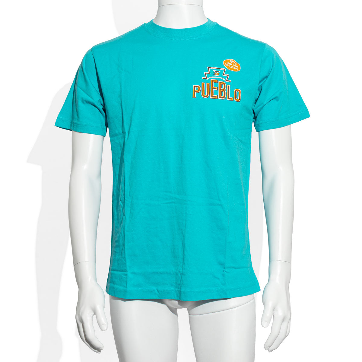 Pueblo Cigarette T-Shirt Casual Shirt Summer Shirt Light Blue Size M