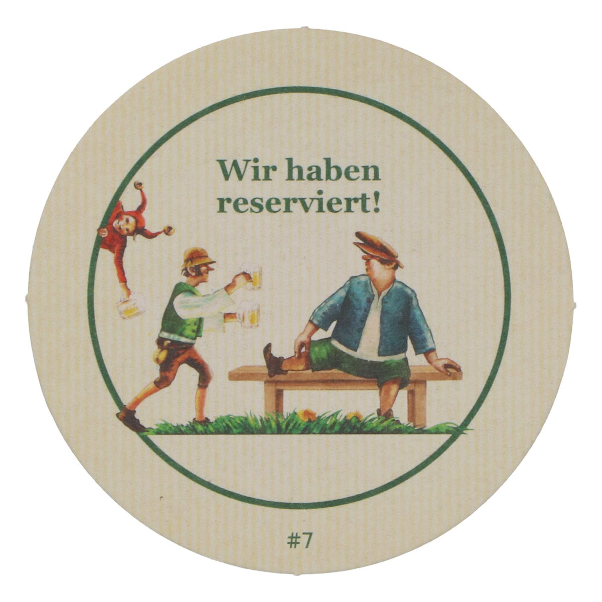 Pülleken Beer Coasters "We Have a Reservation" 50-Piece Set, Bar Accessories – View 4
