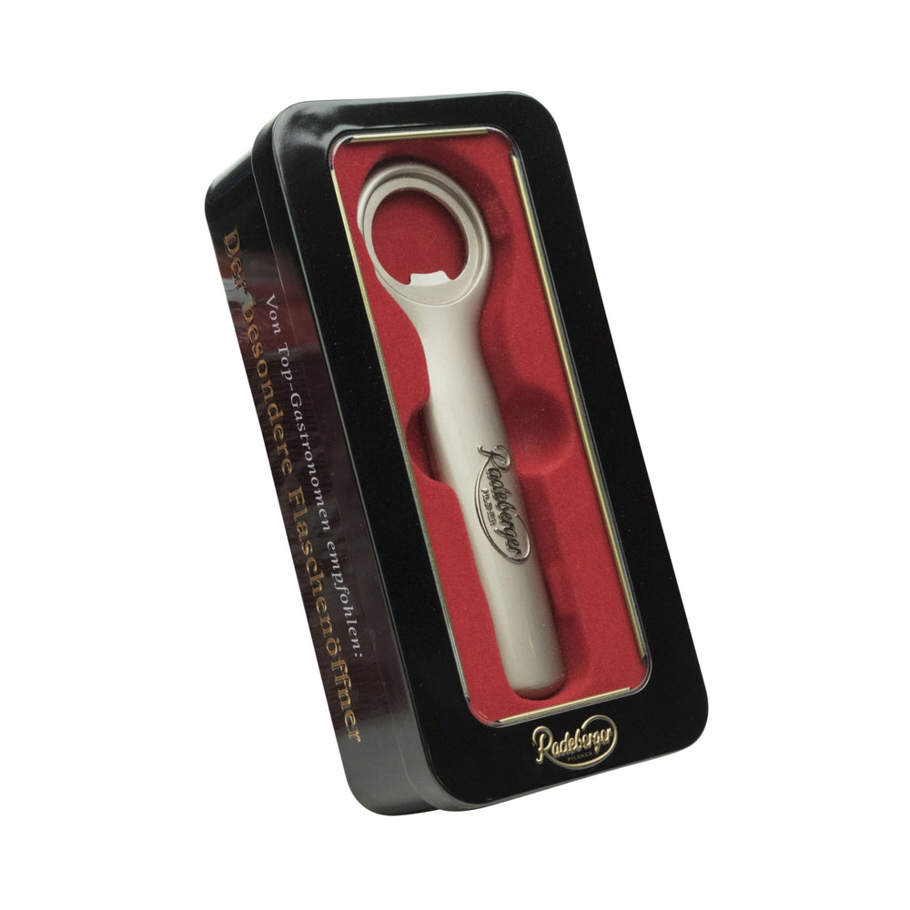 Radeberger Beer Bottle Opener Cap Lifter Lever Opener in Tin Box