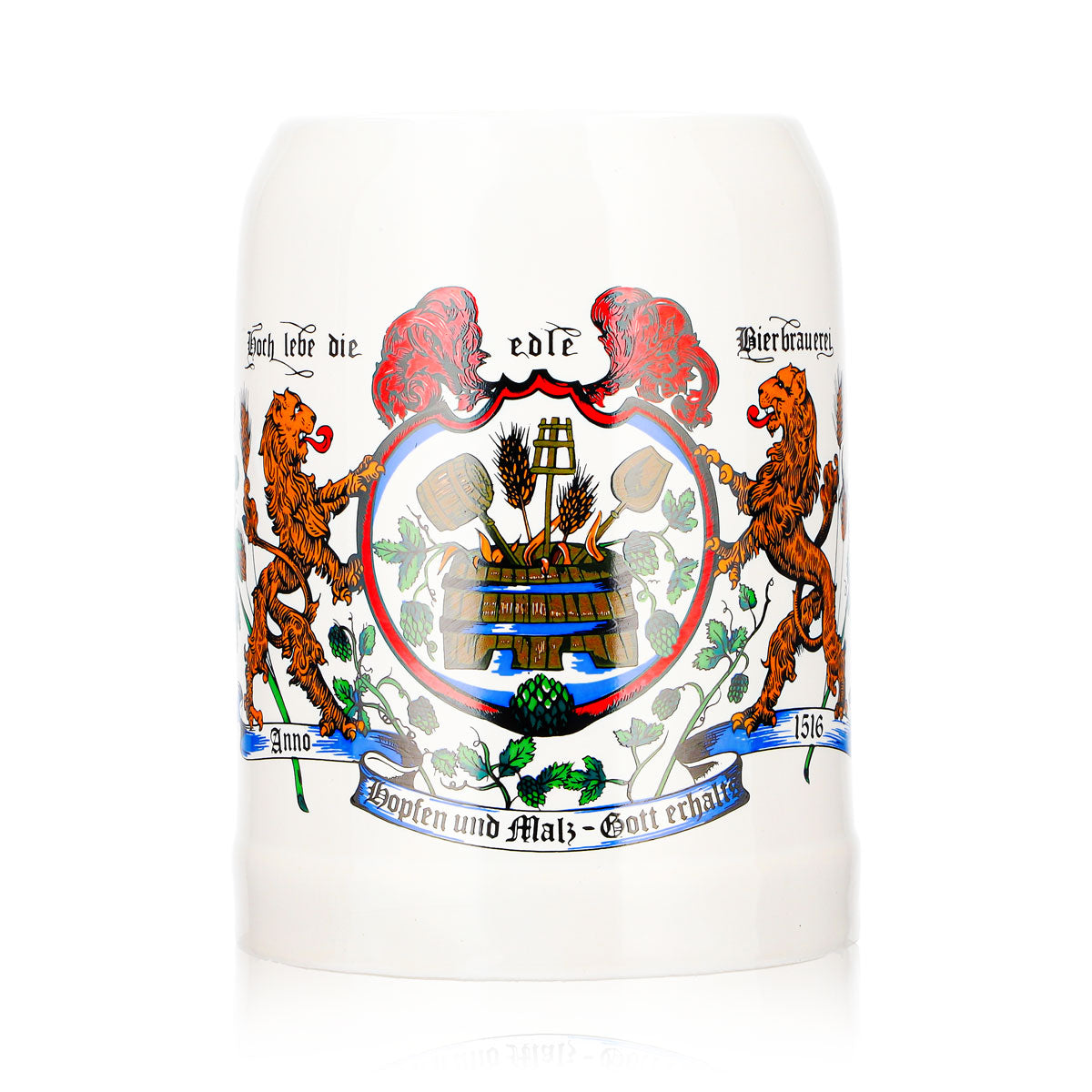 Rastal Beer Glass 0.5 L Clay Mug "Hops and Malt" - "God Bless the Clay" – View 2