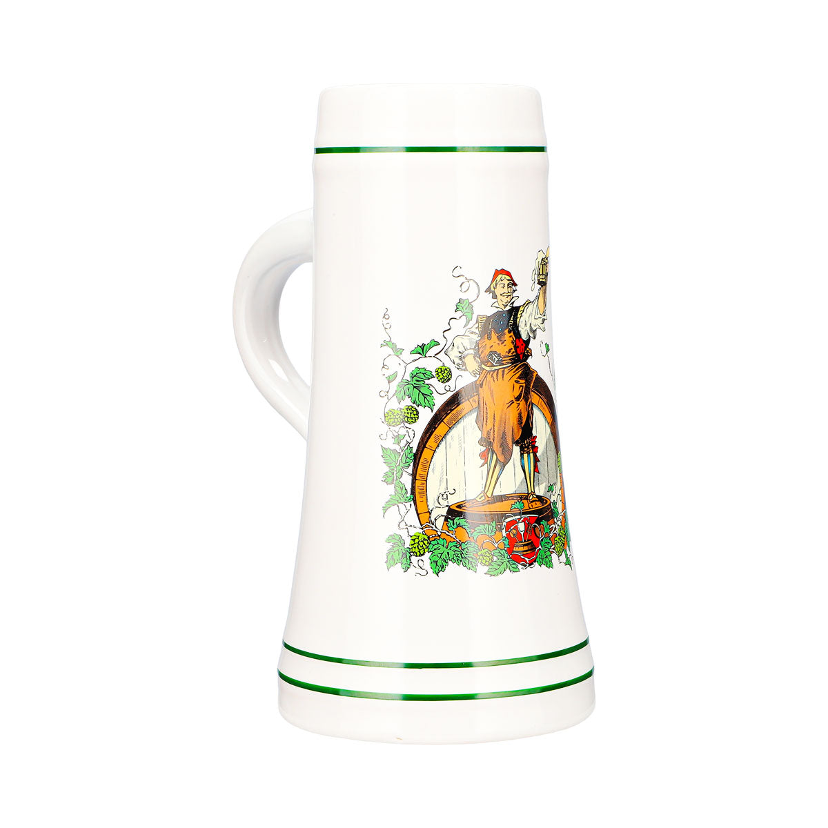 Rastal Beer Glass 0.68 L Mug: Man with Beer, Earthenware, Ceramic, Bavaria