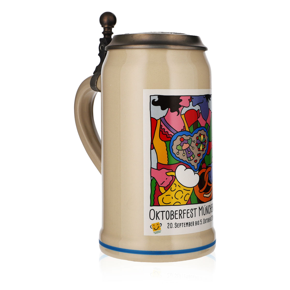 Rastal Beer Glass 1.0l Clay Jug Stoneware Oktoberfest Munich 2014 Rastal – View 2