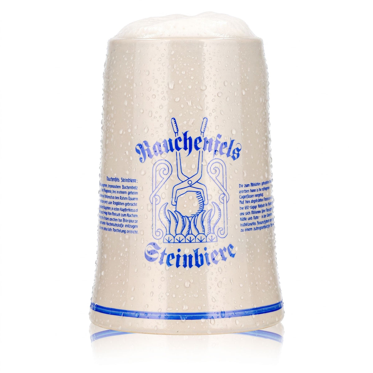 Rauchenfels Beer Glass, Clay Jug, 0.3 L, Beer Mug, Stoneware Beer Glass, Stoneware Beer Mug