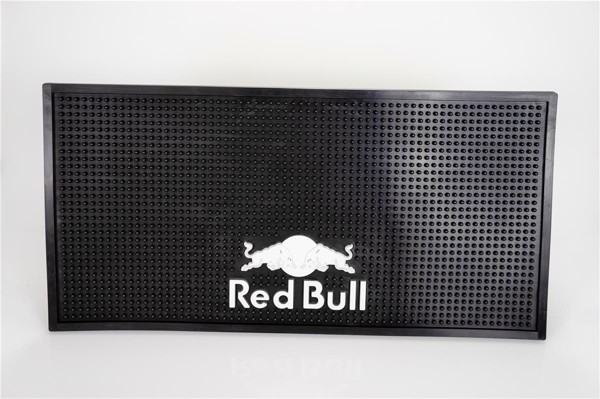 Red Bull Energy Bar Mat Drip Mat Bar Accessories XL Black