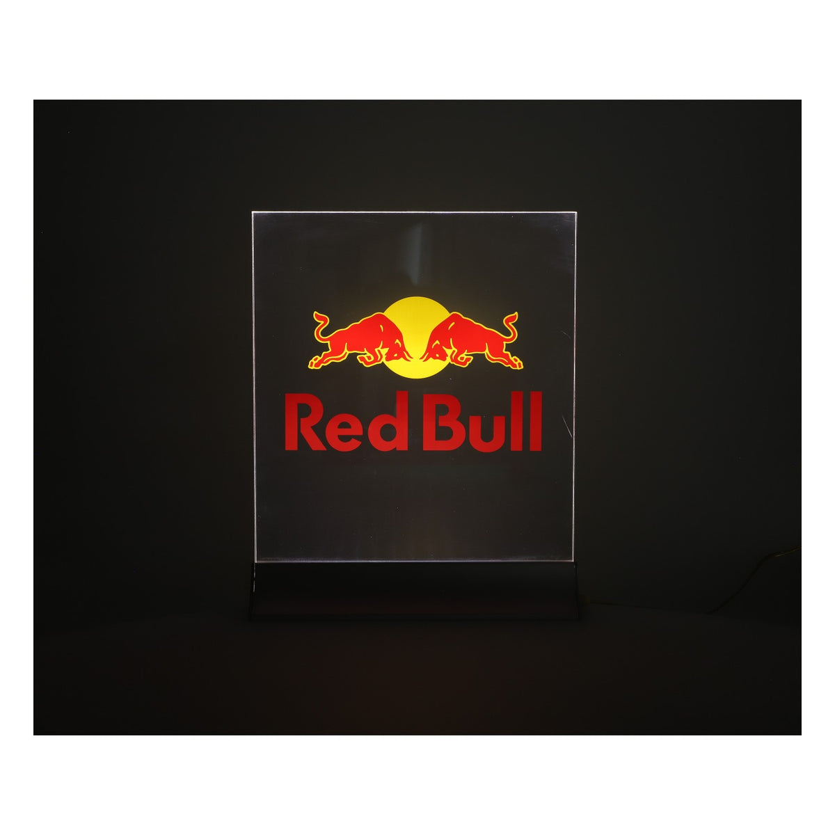 Red Bull Energy LED illuminated sign Illuminated advertising 31x25cm Silver Base – View 6