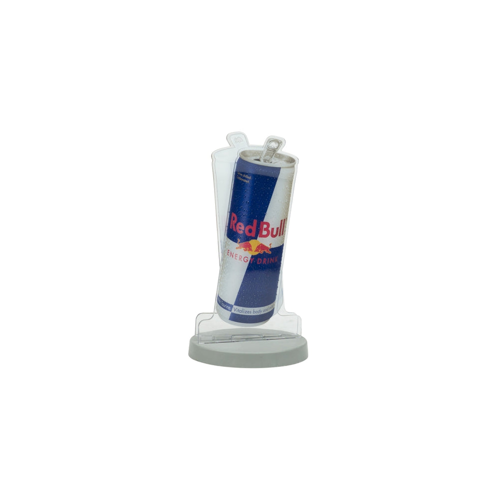 Red Bull Energy table display menu cards table holder display cans look