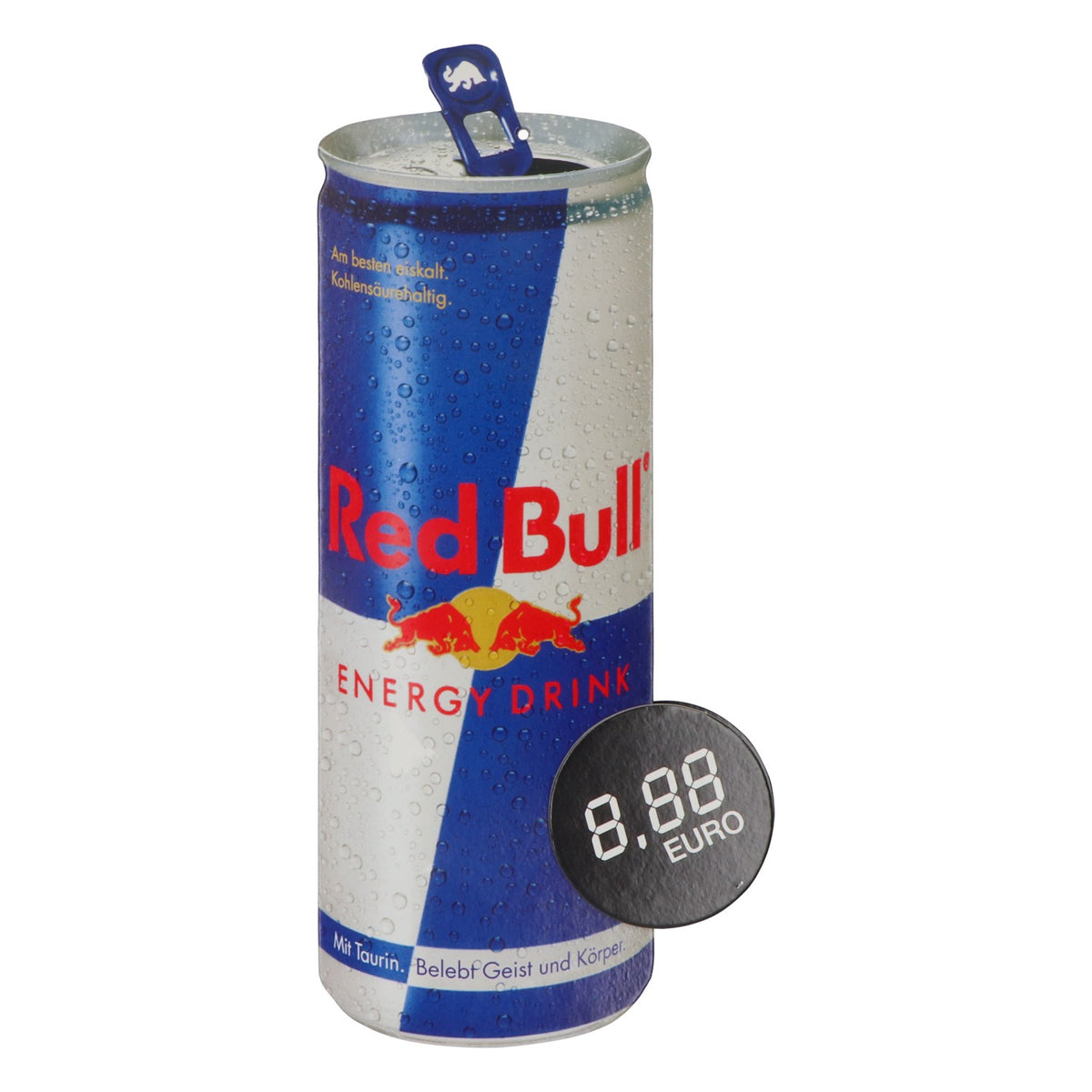 Red Bull Energy wall decoration, wall motif cardboard stand-up display can for hanging tattoo