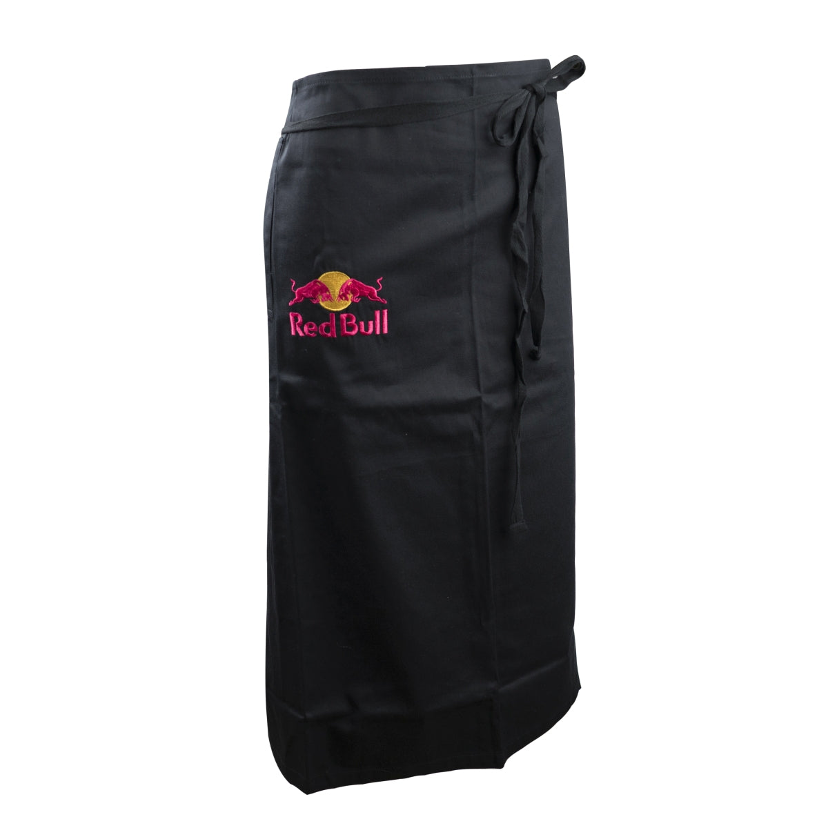 Red Bull waiter apron, belly strap, long, single pocket, service, bistro