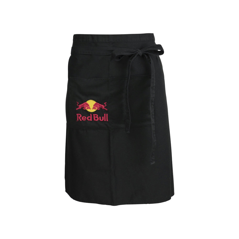 Red Bull waiter apron, waist tie, long pocket, service, catering, bar, waiter, café