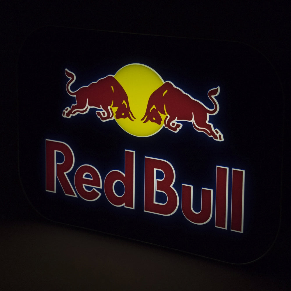 Red Bull neon sign illuminated sign light box wall decoration ambiance LED Lumi Bar