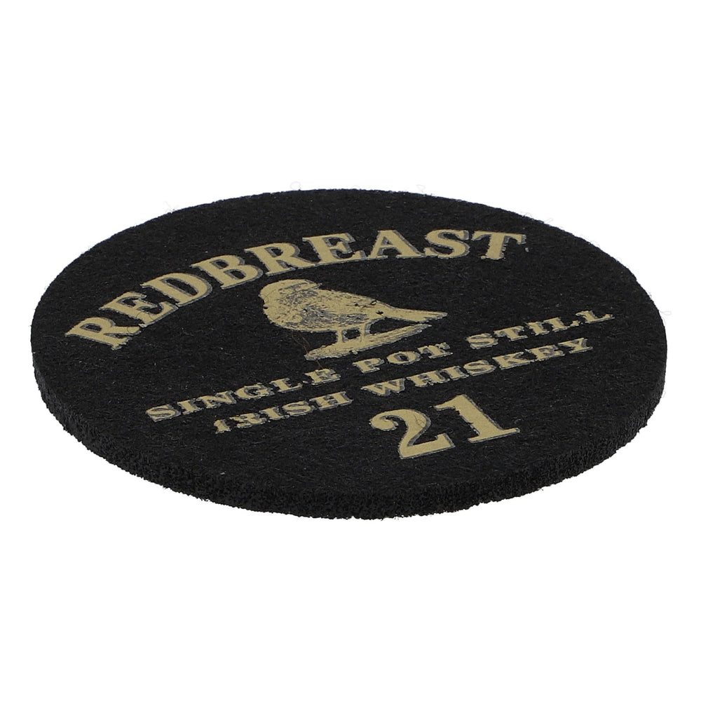 Redbreast Whiskey Felt Coaster Glass Coaster Black 6.2 cm Diameter