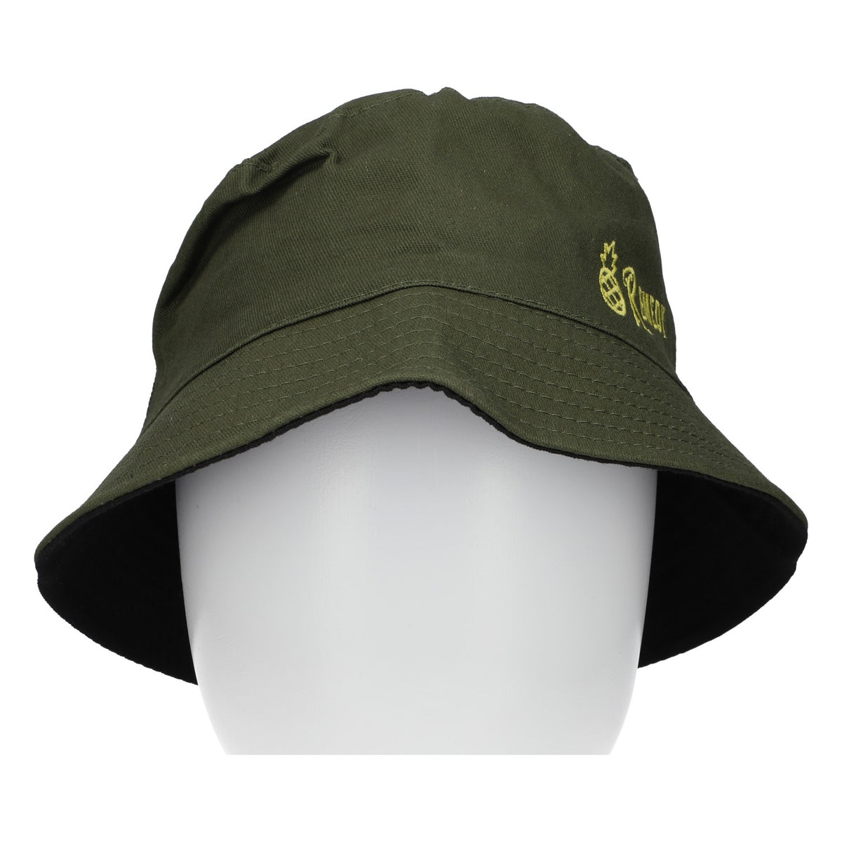 Remedy Rum Fisherman's Hat Reversible Black/Olive Green Unisex One Size – View 2