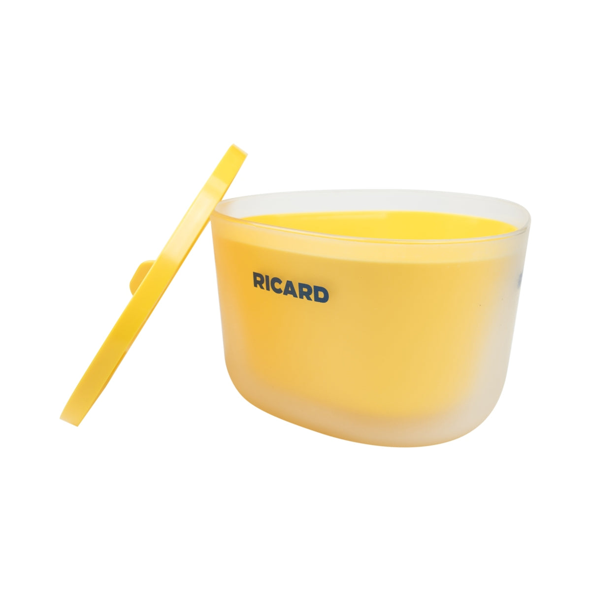 Ricard Ice Box Cooler Bottle Ice Cube Container Yellow Lid Cooler Bar Cubes – View 2