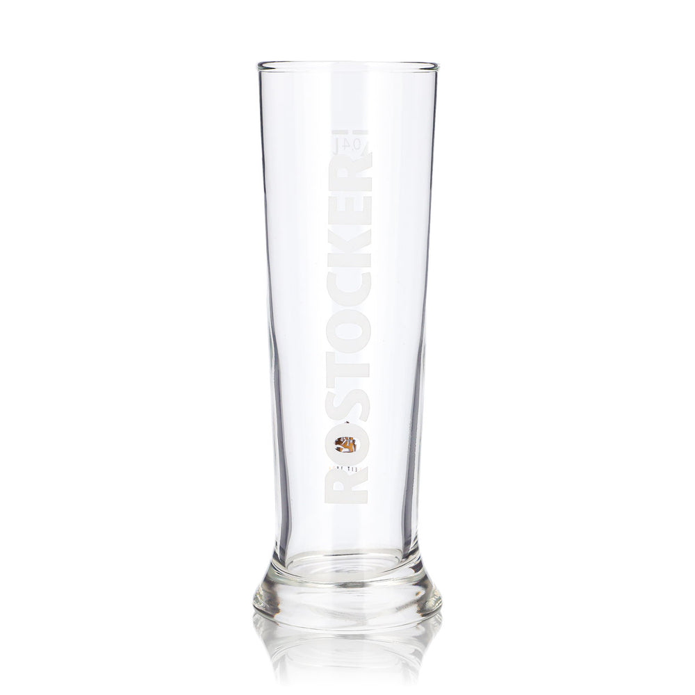 Rostock Beer Glass, 0.4 L, Goblet-Style, Since 1878, Sahm Beer Glass, Pilsner Glass, Pint Glass