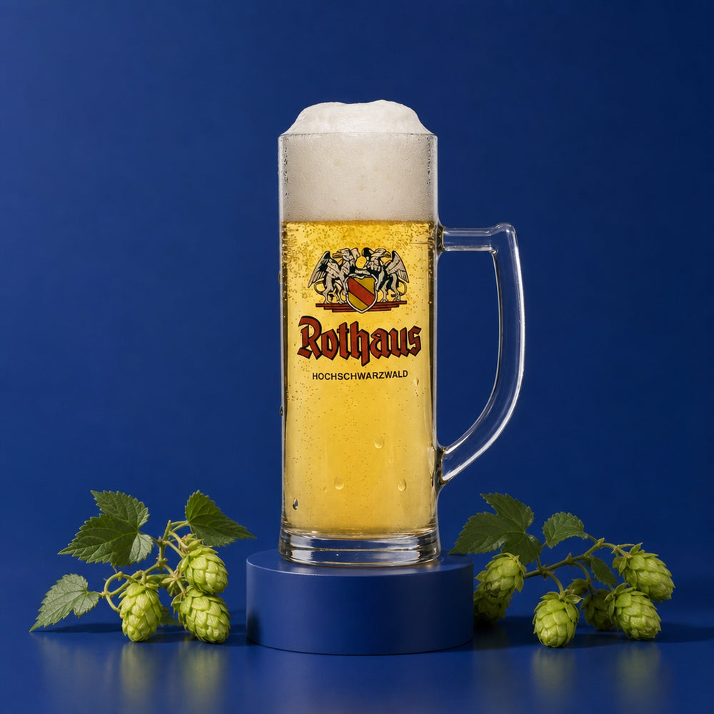 Rothaus beer glass 0.5 l mug Badner Seidel glasses Brewery Pils Zäpfle Gastro