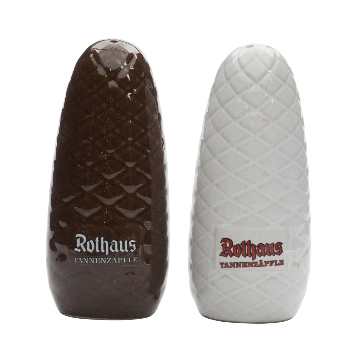 Rothaus Salt and Pepper Shaker Set Pine Cone Refillable Dining Table Gastro