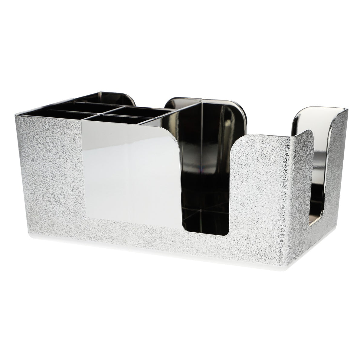 Russian Standard Vodka Barcaddy Chrome-Plated Napkin and Cutlery Holder, Silver – View 3