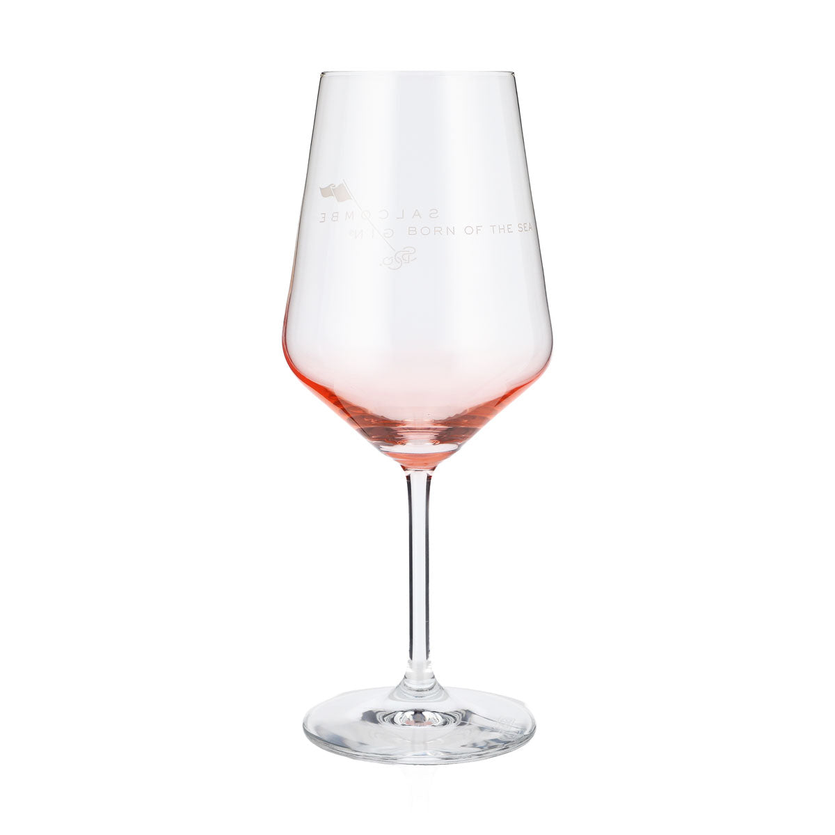 Salcombe Gin Gin Glass 0.52 Wine Glass Aperitif Glass Rosé Tint – View 3