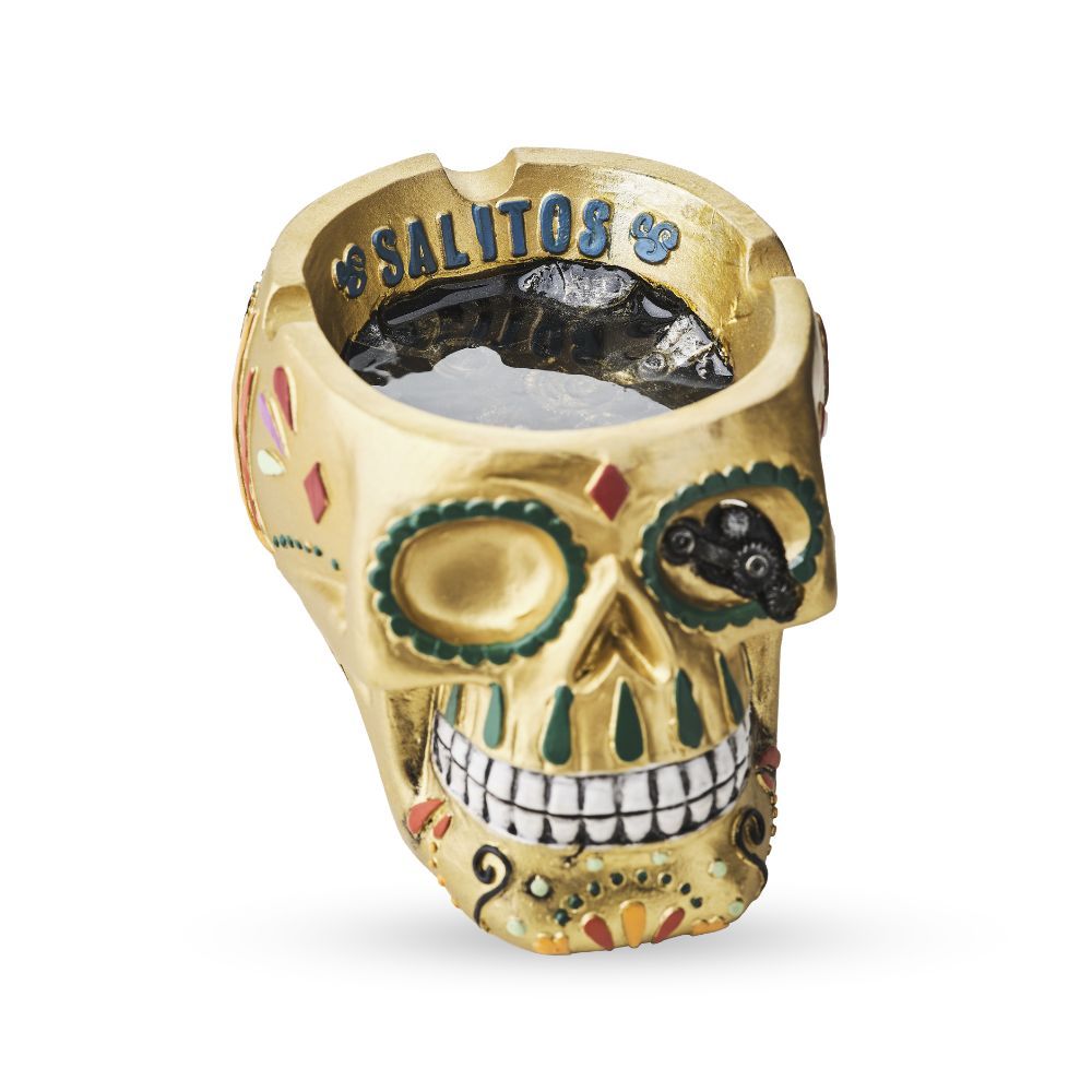Salitos Gold Skull Ashtray for Bars & Beer – View 3