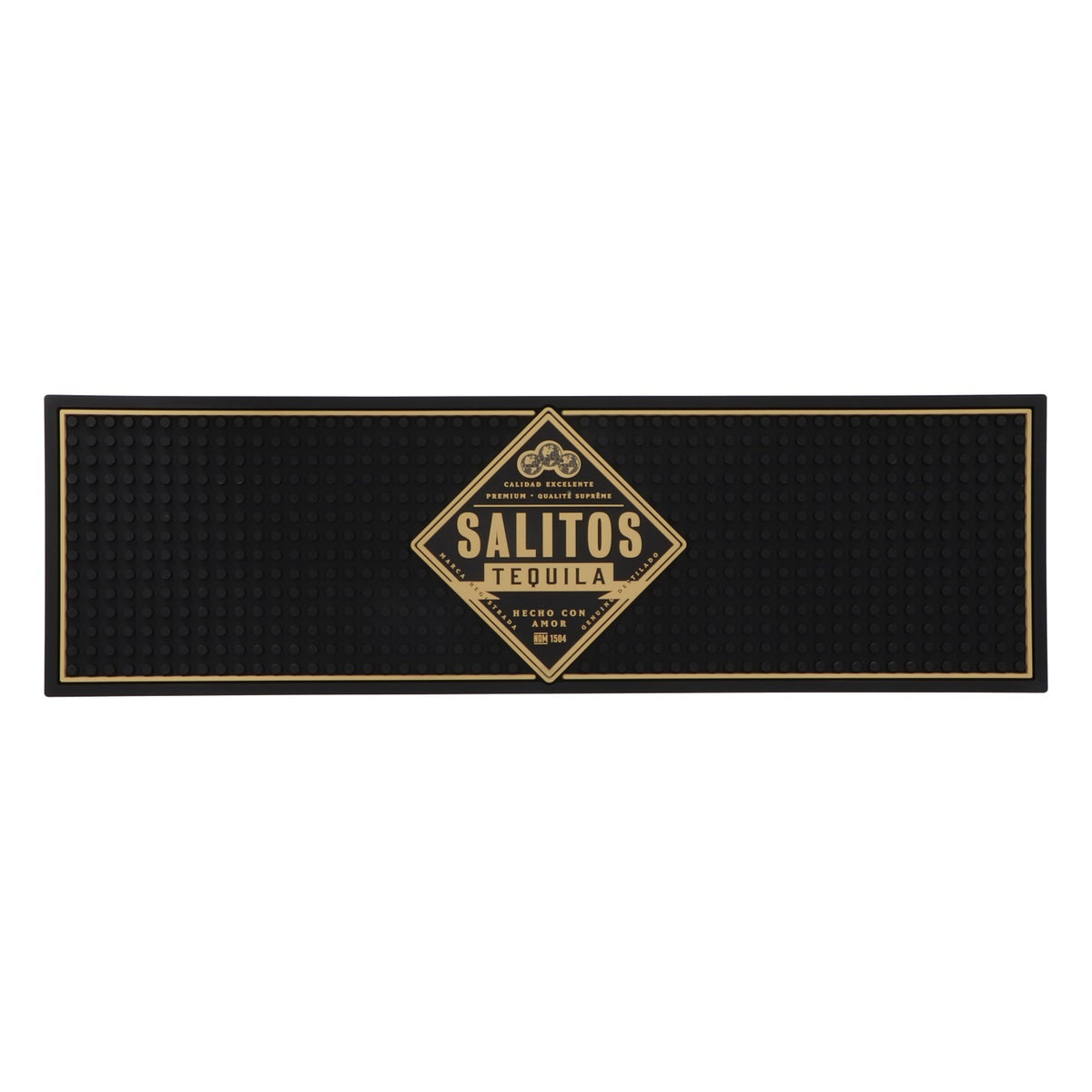 Salitos Beer Bar Mat Counter Mat Draining Mat Bar Accessories Black 50x15cm – View 2