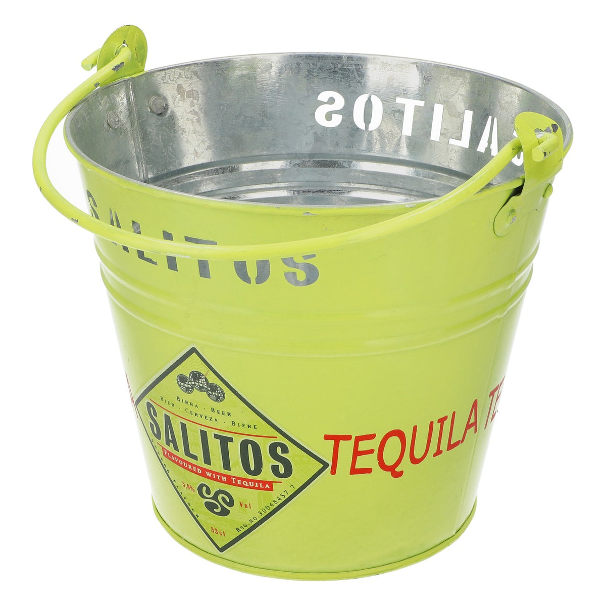 Salitos Beer Ice Bucket Bottle Cooler Bucket Ice Cube Green Yellow 5l "Maxi" – View 3