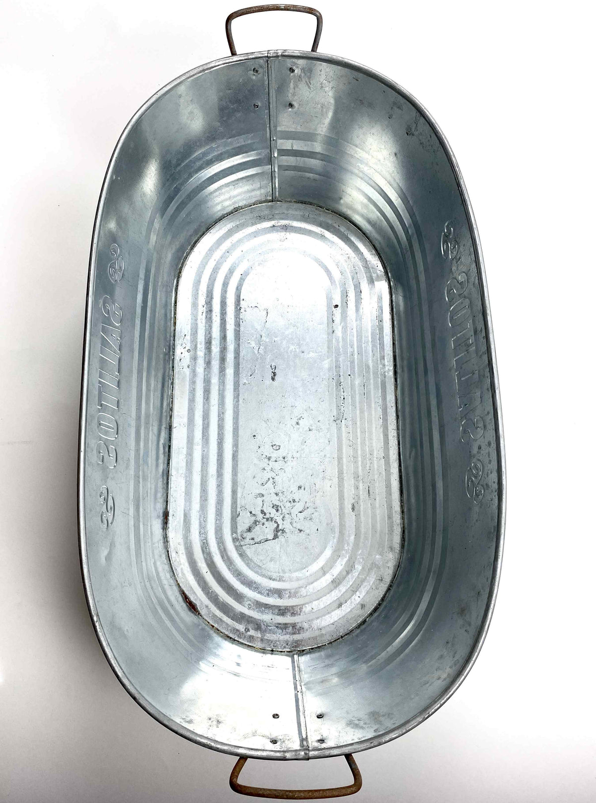 Salitos Beer Bottle Cooler Ice Cube Container XL Metal Tub – View 3