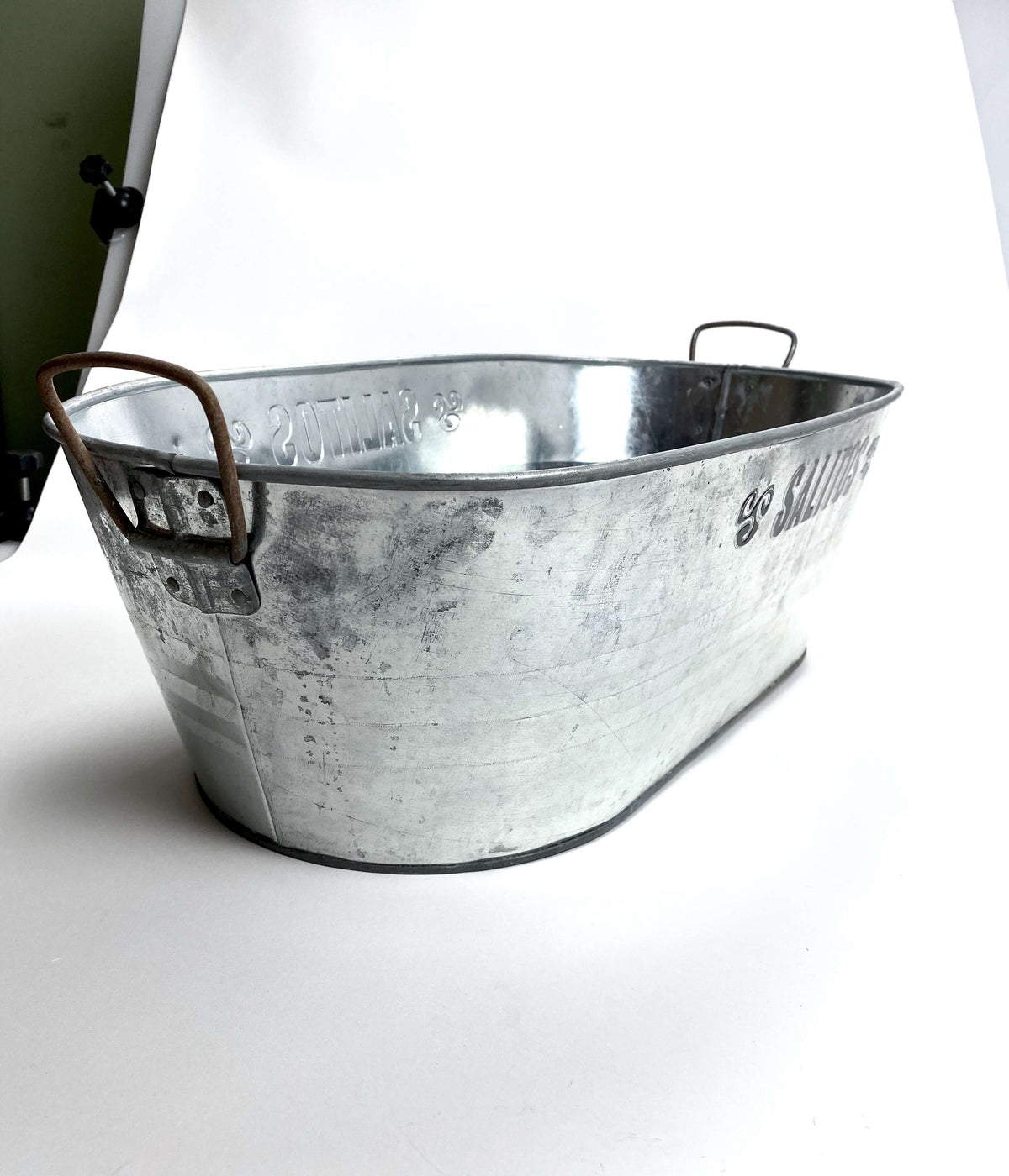 Salitos Beer Bottle Cooler Ice Cube Container XL Metal Tub – View 4