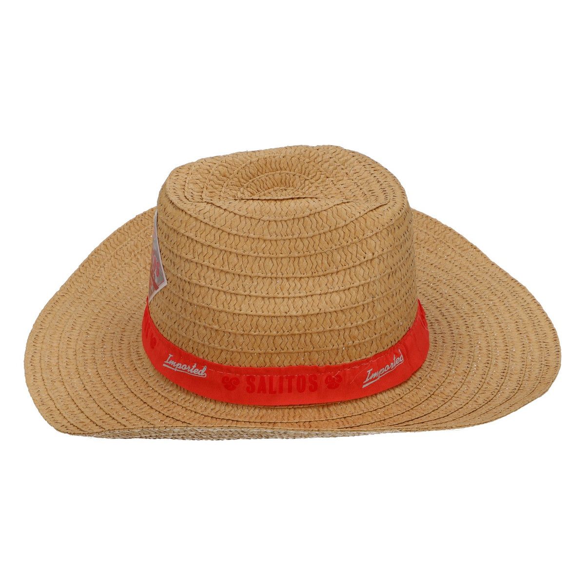 Salitos Beer Hat Real Straw Hat Summer Hat Vacation Hat Party Hat Pink Ribbon – View 3