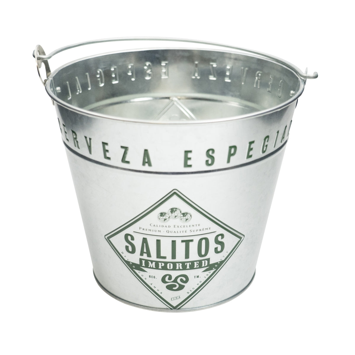 Salitos Beer Cooler Metal Bucket Ice Bucket Cooler Bottle Drink Cooler Ice