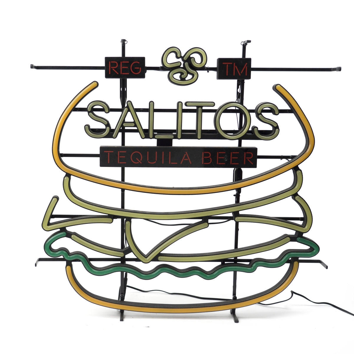 Salitos Beer Neon Sign Burger 75x70 cm Used LED Sign Neon Sign Bar