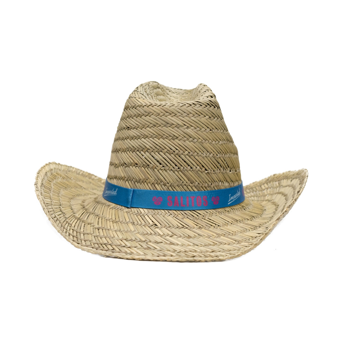 Salitos Beer Straw Hat "Imported Blue" Hat Summer Cap – View 3