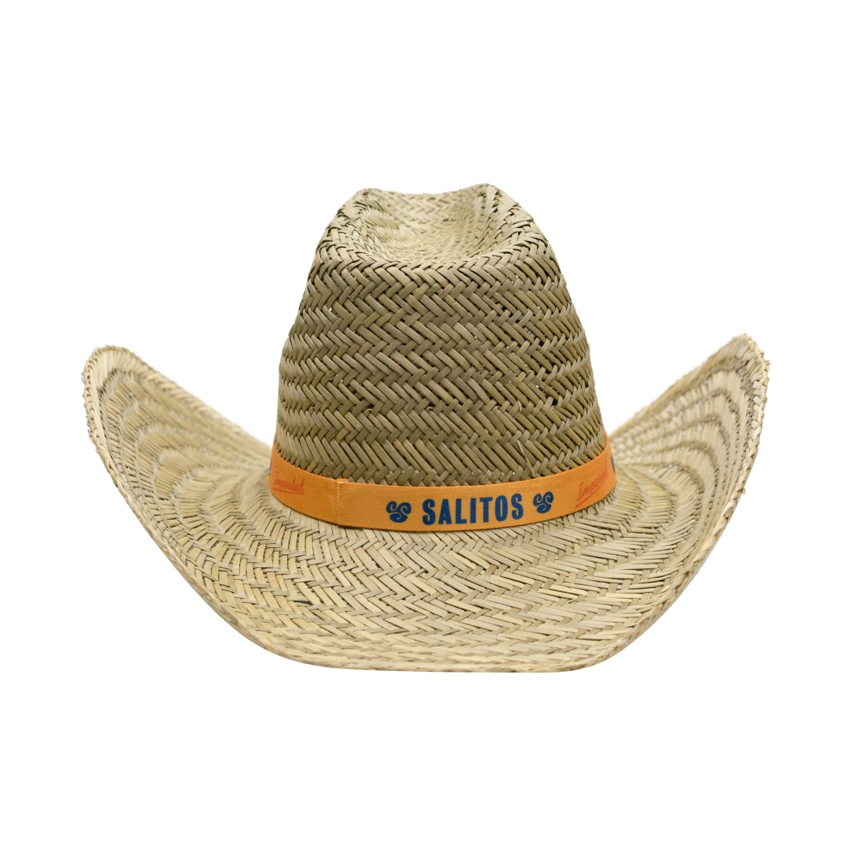 Salitos Beer Straw Hat Orange Ribbon Summer Cap Cowboy Shade Beach Party – View 3
