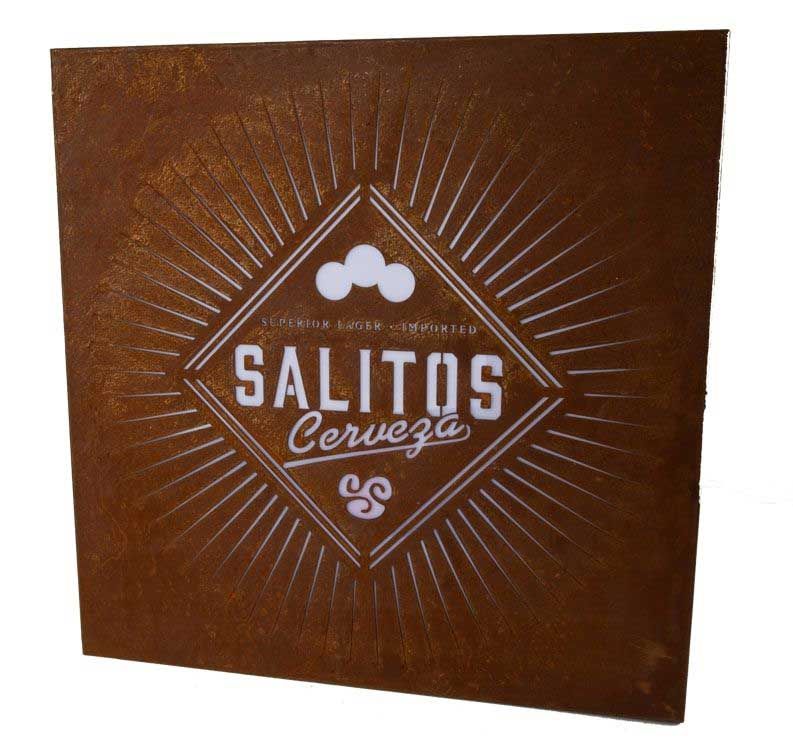 Salito LED neon sign Cerveza Board Light Sign Wall Sign Bar Decoration Rusty – View 2