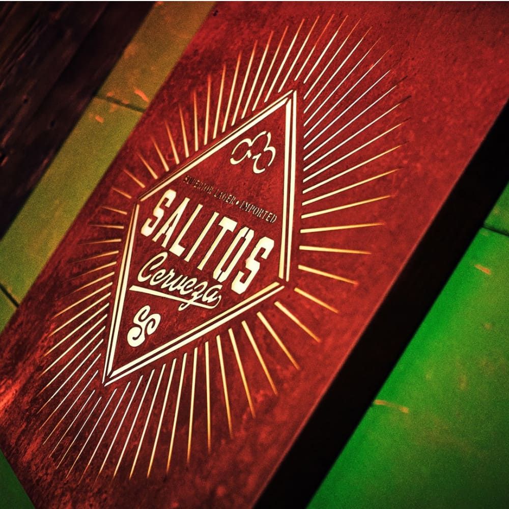 Salito LED neon sign Cerveza Board Light Sign Wall Sign Bar Decoration Rusty – View 4