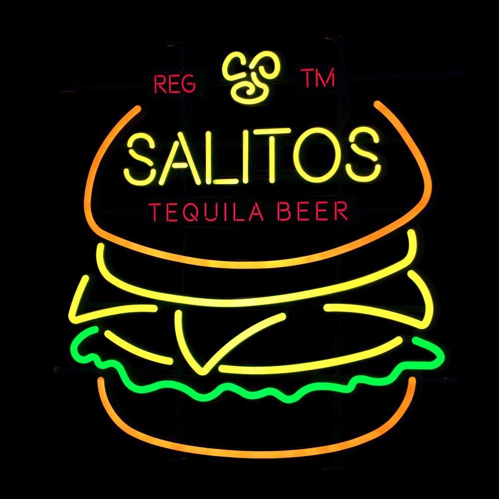 Salito LED Neon Sign Burger Indoor Dimmable Display Decoration – View 2
