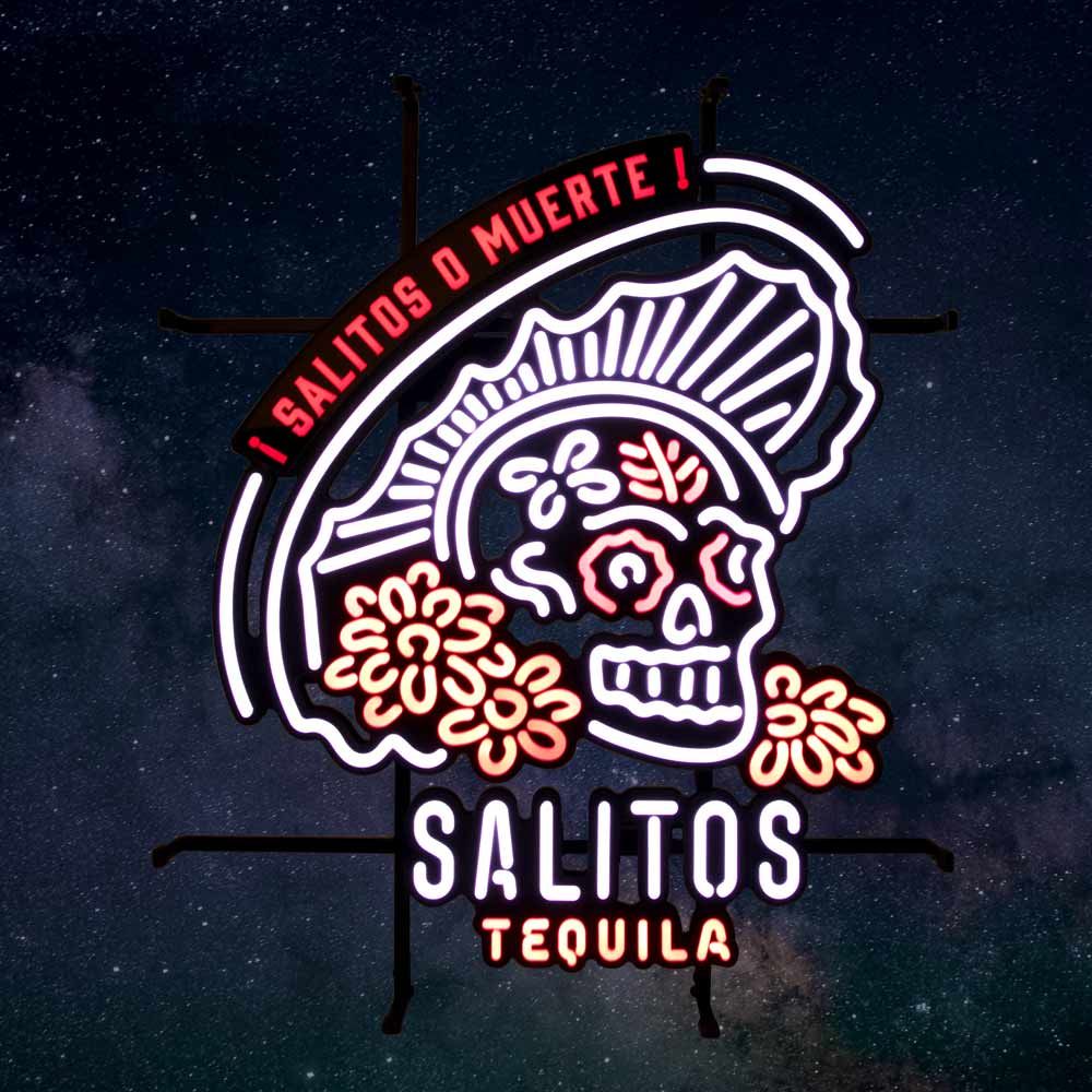 Salitos Neon Sign LED Neon Sign Muerte Indoor Dimmable Display Decoration